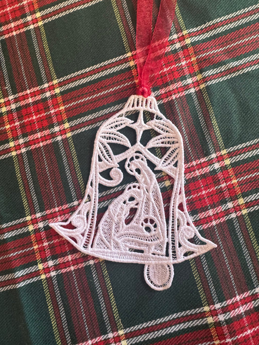 Bell Nativity Ornament